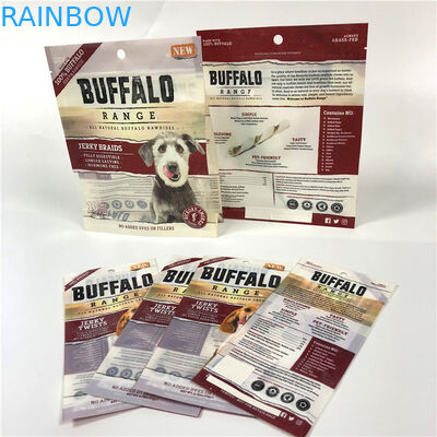 Torebka z karmą dla zwierząt zgrzewana na gorąco Plastikowa sztuczka Dostosowane logo Kolor CMYK