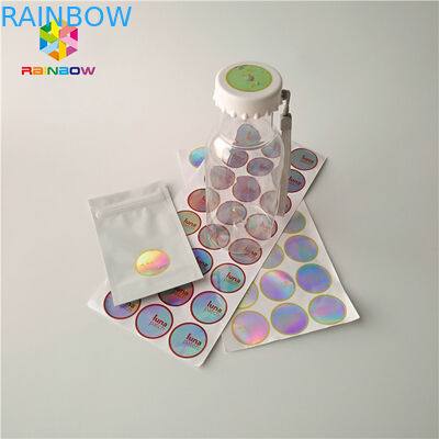 Butelki / słoiki Etykiety termokurczliwe Okrągłe 3D Laserowe hologramy z hologramem