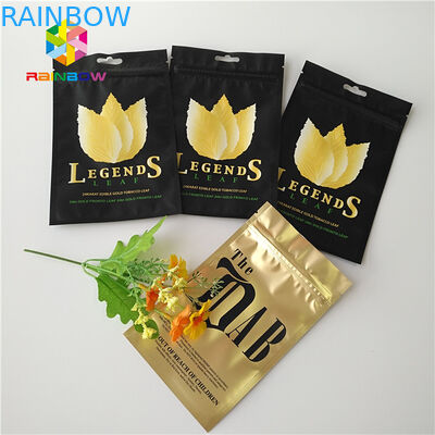 Niestandardowa drukowana folia stojąca z folią Mylar Plastikowa torebka tytoniowa Ziplock Torba z ziela