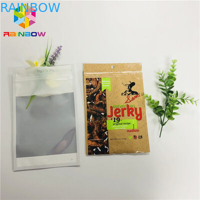 Zapachowa folia aluminiowa Pokrowiec spożywczy Stand Up Mylar Jerky / Dried Fruit Bag