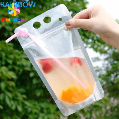 Materiał PET Napój Sok Sok Pokrowiec na żywność Opakowanie Torba Doypack Drukowanie CMYK z uchwytami