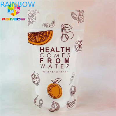 Materiał PET Napój Sok Sok Pokrowiec na żywność Opakowanie Torba Doypack Drukowanie CMYK z uchwytami