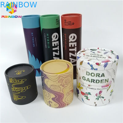 Kraft Paper Box Opakowanie Okrągły kształt Niestandardowe logo drukowane na prezent / kosmetyki / żywność