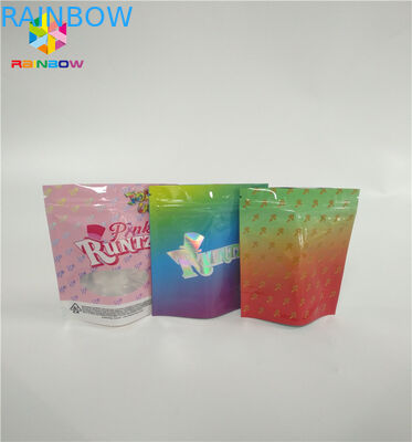 Zabezpieczone przed dziećmi 3.5g stojące torby z zamkiem błyskawicznym Dostosuj wydruk Runtz Pack Odporny na zapachy