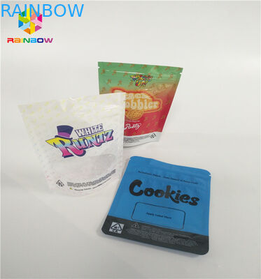 Zabezpieczone przed dziećmi 3.5g stojące torby z zamkiem błyskawicznym Dostosuj wydruk Runtz Pack Odporny na zapachy