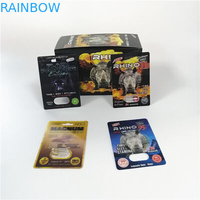 Tabletki wzmacniające seksualność Opakowanie blistrowe Seria Rhino na proszek w kapsułkach Sex Capsule