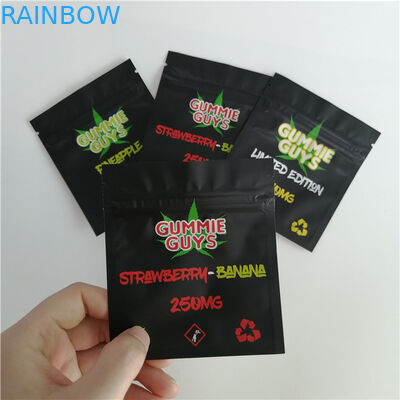 Zamek foliowy z folii aluminiowej Zamek z tworzywa sztucznego Opakowanie z możliwością ponownego uszczelnienia z trzech stron