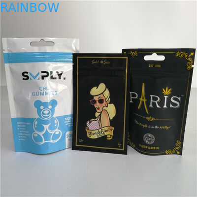 Wklęsłodrukowe stojące torby Odporny na zapach dla liści Sherbinskis Bacio Gelato Weed