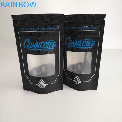 Zapachowa, zamykana na suwak, stojąca kieszeń na suwak z aluminiowym oknem wewnątrz