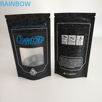 Zapachowa, zamykana na suwak, stojąca kieszeń na suwak z aluminiowym oknem wewnątrz