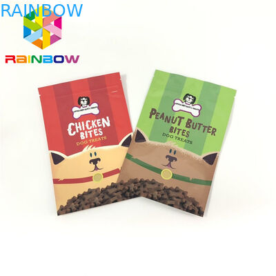 Plastikowe torebki Mylar Ziplock Opakowanie Karma dla zwierząt Przysmaki Torby Druk grawerowany