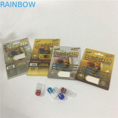 Opakowanie blistrowe z papieru CBD Mężczyzna Enhancer pigułki Zastosowanie w pudełkach UV