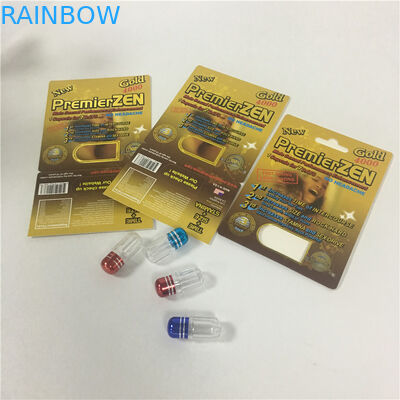 Recyklingowe blisterowe karty papierowe Najtrudniejsze czasy Męskie ulepszenie seksualne pudełko na kapsułki