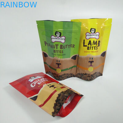 Druk cyfrowy Stand Up Zipper Etui Torby Opakowanie karmy dla zwierząt Materiał z tworzywa sztucznego