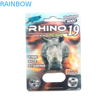 Drukowanie w pudełku papierowym Gravnre Opakowanie Panther / Mamba / Rhino V7 Male Zastosowane tabletki wzmacniające