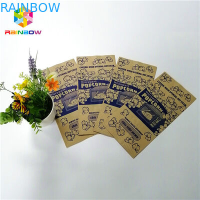Opakowanie torby z przekąskami zgrzewane na gorąco Biodegradowalna przekąska z recyklingu Przechowywanie żywności Popcorn