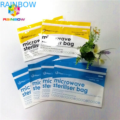 PBA Free Plastic Ziplock Stand Up Pouches Sterylizator mikrofalowy Akcesoria do karmienia