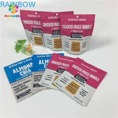 Druk wklęsły Stand Up Ziplock Torby do pakowania Waniliowa kawa / mleko w proszku w proszku