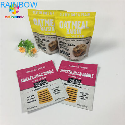 Druk wklęsły Stand Up Ziplock Torby do pakowania Waniliowa kawa / mleko w proszku w proszku