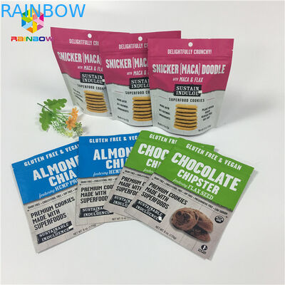 Zamykane torby na żywność z przekąskami Laminacja białek / mleka w proszku Laminacja Folia aluminiowa Zamek błyskawiczny