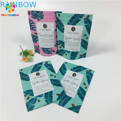 Folia aluminiowa z wysoką barierą Niestandardowe nadrukowane torby na przekąski do soli morskiej / peelingu do ciała