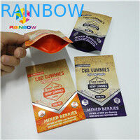 Długa żywotność Foliowe etui Opakowanie Zgrzew 1/8 uncji 1 uncja 1 uncja CBD Torba żelków