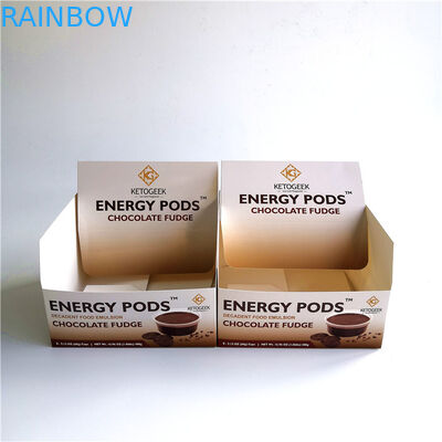 Ekologiczne pudełko kartonowe Kraft, składane pudełko z ekspozytorem na czekoladę