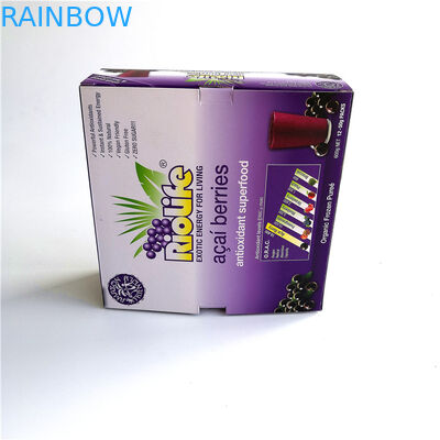 Recykling składanego opakowania z papieru, niestandardowe pudełko z wyświetlaczem na jagody