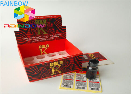 Opakowanie papierowe do pakowania butelek z napojami męskimi z etykietą samoprzylepną