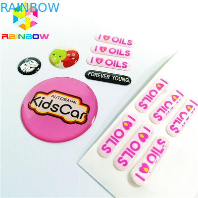 Materiały epoksydowe Etykiety termokurczliwe Druk offsetowy z wyciętym prostym rogiem