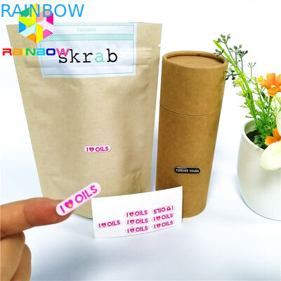 Materiały epoksydowe Etykiety termokurczliwe Druk offsetowy z wyciętym prostym rogiem