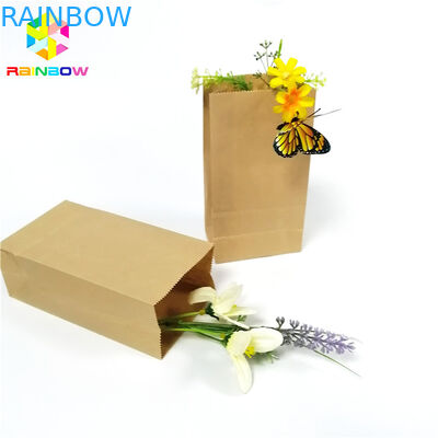 Papier pakowy z płaskim dnem o jakości spożywczej Biodegradowalny, odporny na tłuszcz tłuszcz Opakowanie na przekąski