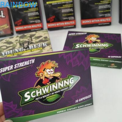 Składane niestandardowe woreczki Opakowanie Tektura 300 g / m2 Opakowanie na 7 dni i 2 dni