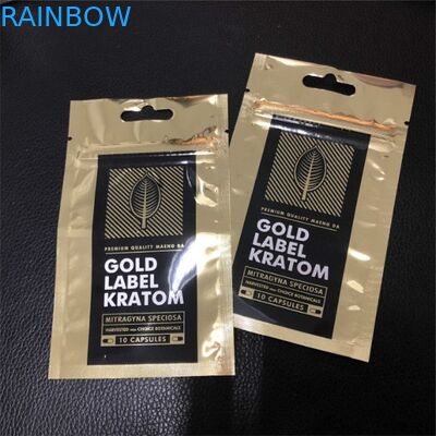 Plastikowe torebki z trzech stron z tworzywa sztucznego Mylar Torby do pakowania Niestandardowe logo drukowane