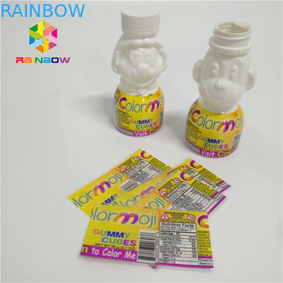 Etykiety termokurczliwe z tworzywa sztucznego PVC Wrażliwe na ciepło opakowanie na szyjkę butelki na napój