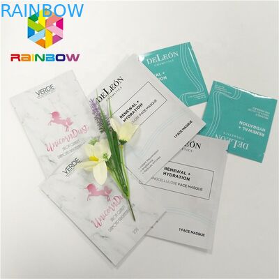 3 warstwowa maska ​​laminowana Pusta folia aluminiowa Torba kosmetyczna Maska woreczkowa z możliwością ponownego uszczelnienia