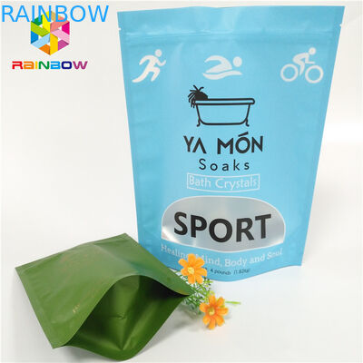 Przezroczyste woreczki Matowe plastikowe opakowania Opakowanie Folia aluminiowa Kryształowa sól do kąpieli Uszczelnianie na gorąco