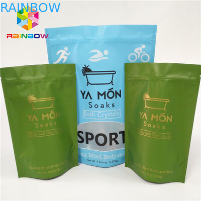 Przezroczyste woreczki Matowe plastikowe opakowania Opakowanie Folia aluminiowa Kryształowa sól do kąpieli Uszczelnianie na gorąco
