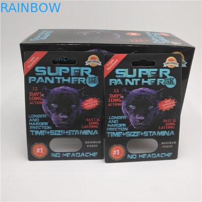 Wsuwana wkładka Blister Card Opakowanie Materiał PET na męskie tabletki wzmacniające