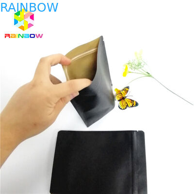 Czarny papier pakowy Drukowanie spersonalizowanych toreb papierowych Samoprzylepna torebka laminowana do żywności