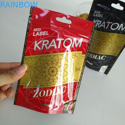 Plastikowe woreczki Ziplock do pakowania żywności Stand Up Kratom Torby na proszek / pigułki