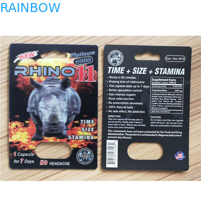 Opakowanie na papier do recyklingu Opakowanie Panther Rhino 25k Male Enhancement Pill