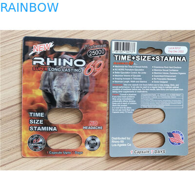Opakowanie na papier do recyklingu Opakowanie Panther Rhino 25k Male Enhancement Pill
