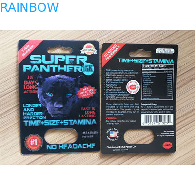 Opakowanie na papier do recyklingu Opakowanie Panther Rhino 25k Male Enhancement Pill