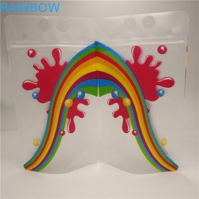 Przezroczyste torby z dolnym mlecznym sokiem, wytrzymałe stojące torebki foliowe z uchwytem