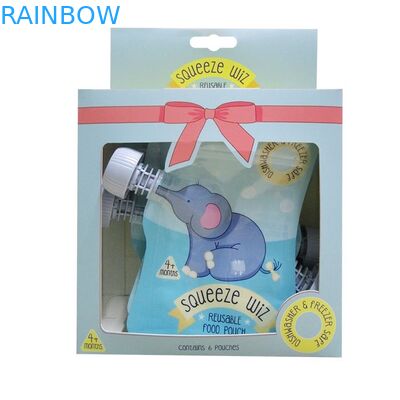 Kształt woreczka z płynną wylewką Opakowanie Podwójne ziplock wielokrotnego użytku