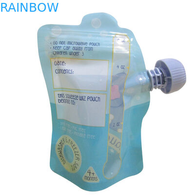 Kształt woreczka z płynną wylewką Opakowanie Podwójne ziplock wielokrotnego użytku