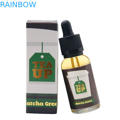 Składane pudełko kartonowe Opakowanie 10 ml 15 ml 30 ml CBD Oil E Naklejka na butelkę z płynem