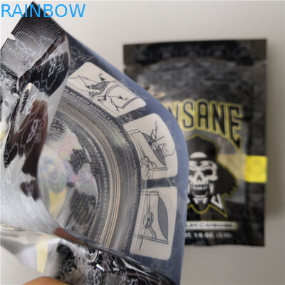 Zapach Odporne na pakowanie Plastikowe torby Ziplock California Cookies Opakowanie Matowa powierzchnia