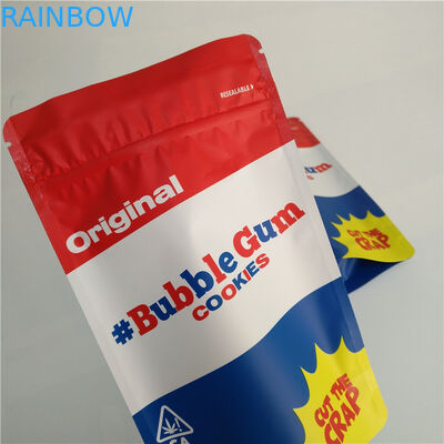 Folia aluminiowa Odporna na dziecko torba Ziplock Kadzidełka ziołowe Opakowanie Druk wklęsły